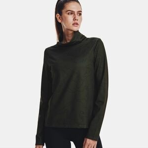 NWT Women's Under Armor Cold Weather Funnel Neck, Green/Black